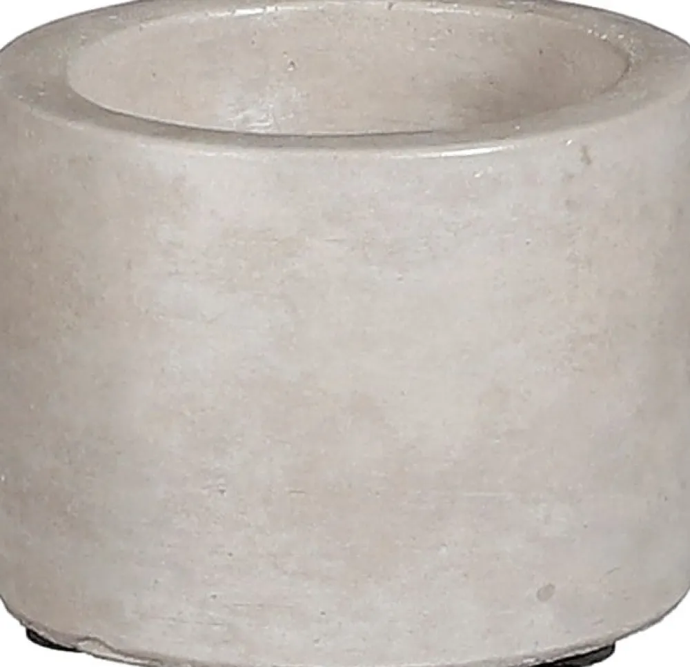 Outlet Mica Decorations Kerzenständer grau D 6,5 H 5 cm Kerzenständer