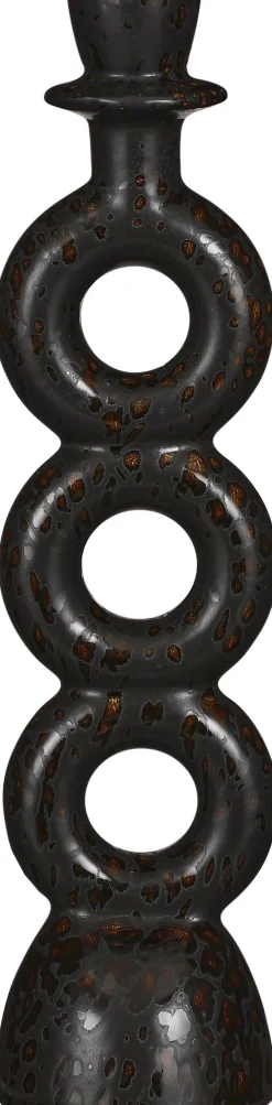 Mica Decorations Kerzenständer schwarz D 8 H 32 cm Kerzenständer