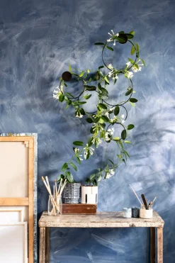 Best Mica Decorations Pflanzenstütze Tropfen gold D 15 H 30 cm Blumenampeln & Pflanzenhalter|Haken & Bügel