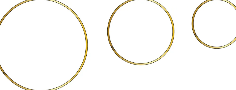 Sale Mica Decorations Pflanzenstütze Erweiterung Kreis gold D 28 cm Blumenampeln & Pflanzenhalter|Haken & Bügel