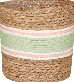 Clearance Mica Decorations Pflanzkorb Rachel hellgrün D 21 H 21 cm Pflanzkörbe|Pflanzkörbe