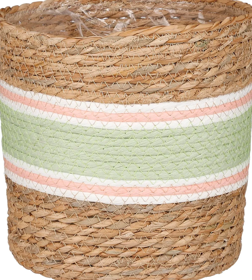 Clearance Mica Decorations Pflanzkorb Rachel hellgrün D 21 H 21 cm Pflanzkörbe|Pflanzkörbe