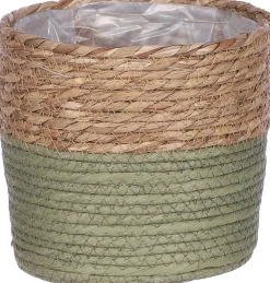 Clearance Mica Decorations Pflanzkorb Rachel grün D 16 cm H 16 cm Pflanzkörbe|Pflanzkörbe