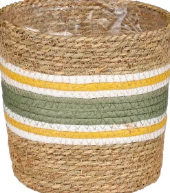 Hot Mica Decorations Pflanzkorb Rachel grün D 18 H 18 cm Pflanzkörbe|Pflanzkörbe