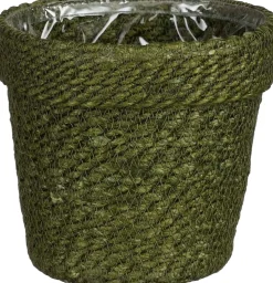 Online Mica Decorations Pflanzkorb Raja grün D 17 H 17 cm Pflanzkörbe|Pflanzkörbe