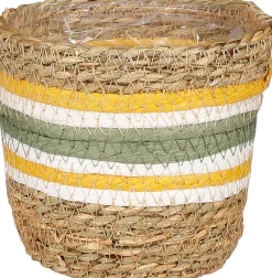 Mica Decorations Pflanzkorb Rachel grün D 12 H 12 cm Pflanzkörbe|Pflanzkörbe