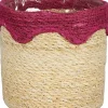 Outlet Mica Decorations Pflanzkorb Ella rosa D 16 H 16 cm Pflanzkörbe|Pflanzkörbe