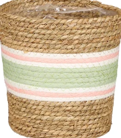 Online Mica Decorations Pflanzkorb Rachel hellgrün D 18 H 18 cm Pflanzkörbe|Pflanzkörbe