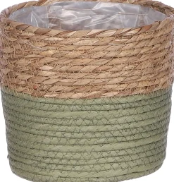 Online Mica Decorations Pflanzkorb Rachel grün D 18 cm H 18 cm Pflanzkörbe|Pflanzkörbe