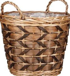 Online Mica Decorations Pflanzkorb Lorens braun D 32 H 28 cm Pflanzkörbe|Pflanzkörbe