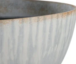 Sale Mica Decorations Pflanzschale Bravo grau D 35 H 17 cm Blumentöpfe & Pflanzgefäße