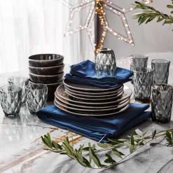 Outlet Mica Decorations Schale Tabo schwarz D 14 H 6,5 cm Geschirr & Gläser