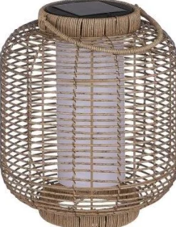 Outlet Mica Decorations Solar-Laterne Peak braun D 26 H 30 cm Tischleuchten