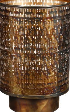 Online Mica Decorations Teelichthalter Harmony gold D 20,5 H 30,5 cm Teelichthalter