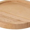 Best Mica Decorations Teller für Glasglocke Hella Holz hell D 17,5 cm H 2 cm Glasglocken