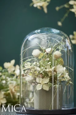 Online Mica Decorations Teller für Glasglocke Hella schwarz D 21,5 cm H 2 cm Glasglocken