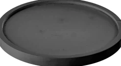 Mica Decorations Teller für Glasglocke Hella schwarz D 26 cm H 2 cm Glasglocken