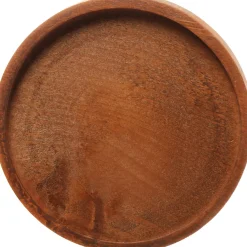 Clearance Mica Decorations Teller für Glasglocke Hella Holz dunkel D 21,5 cm H 2 cm Glasglocken