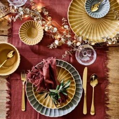 New Mica Decorations Teller grau Pesca D 27,5 H 4 cm Geschirr & Gläser