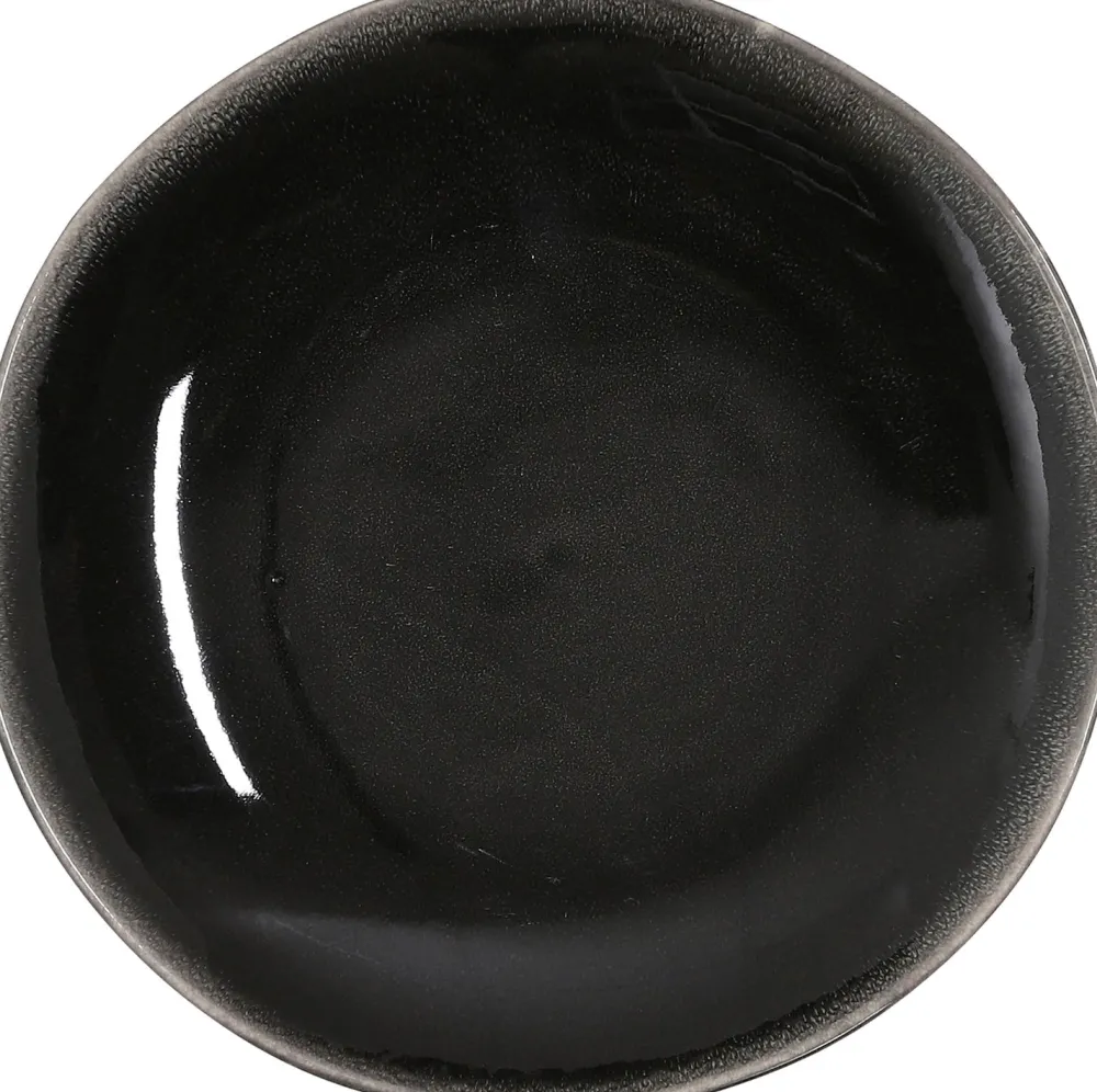 New Mica Decorations Teller Tabo schwarz D 20,5 H 2 cm Geschirr & Gläser