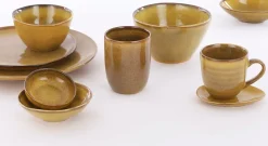 Best Mica Decorations Teller Tabo gelb D 8,5 cm H 2,5 cm Kaffee & Tee