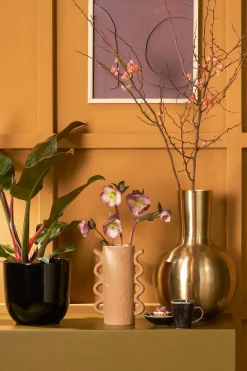 Online Mica Decorations Vase Dara gold D 38 H 57 cm Vasen & Krüge|Blumentöpfe & Pflanzgefäße