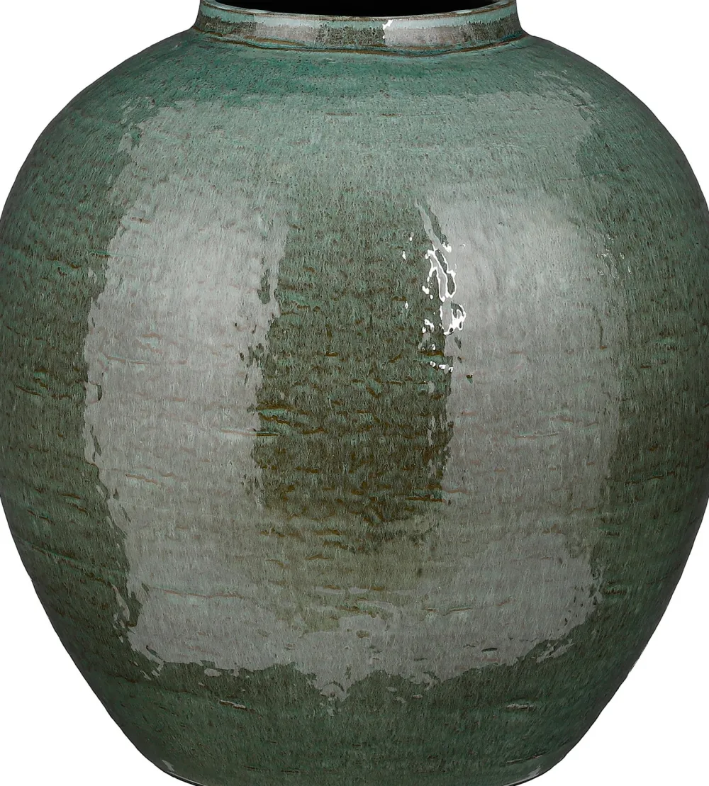 Outlet Mica Decorations Vase Dorian grün D 34 H 34 cm Vasen & Krüge|Blumentöpfe & Pflanzgefäße