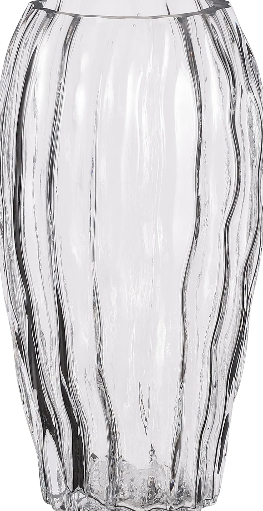 Outlet Mica Decorations Vase Feline transparent D 14 H 27 cm Vasen & Krüge|Blumentöpfe & Pflanzgefäße