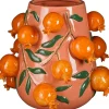 Mica Decorations Vase Melika oranje / rosa D 34 H 30,5 cm Vasen & Krüge|Blumentöpfe & Pflanzgefäße