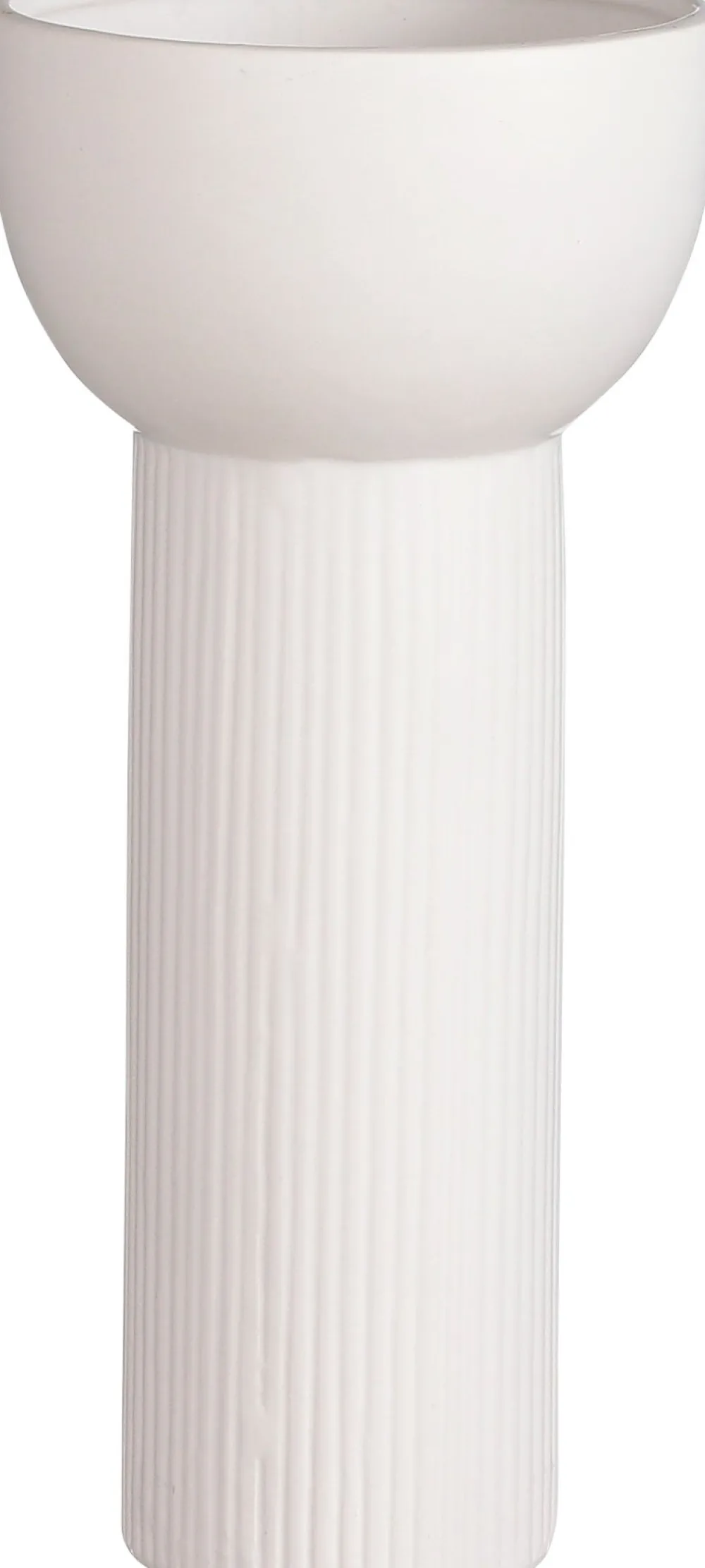 Sale Mica Decorations Vase Pino weiß D 30 H 28,5 cm Vasen & Krüge|Blumentöpfe & Pflanzgefäße