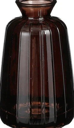 Outlet Mica Decorations Vase Verdi braun D 6,7 H 11 cm Vasen & Krüge|Blumentöpfe & Pflanzgefäße