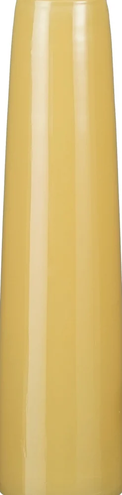 Best Mica Decorations Vase Xandra gelb D 10 H 37,5 cm Vasen & Krüge|Blumentöpfe & Pflanzgefäße