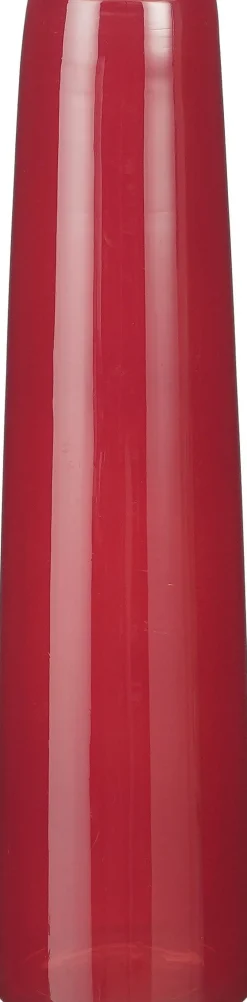 Discount Mica Decorations Vase Xandra rot D 10 H 37,5 cm Vasen & Krüge|Blumentöpfe & Pflanzgefäße