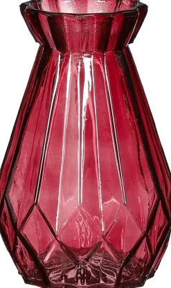 Mica Decorations Vase Zena rot D 9,5 H 15 cm Blumentöpfe & Pflanzgefäße|Vasen & Krüge