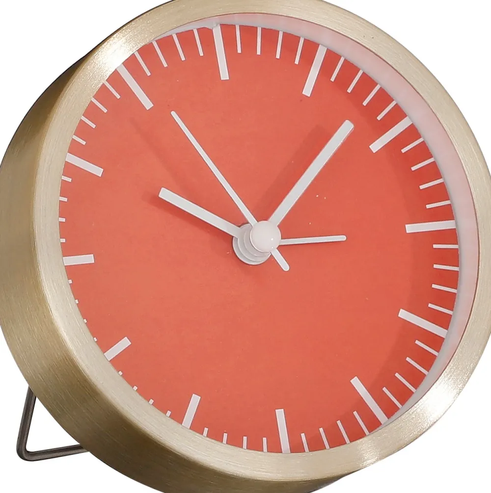 Hot Mica Decorations Wecker hellrosa/gold Cadby D 9 H 9 cm Uhren