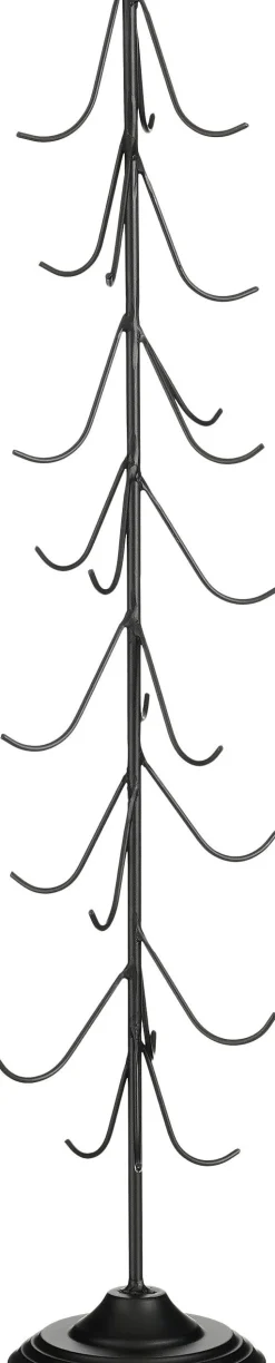 Clearance Mica Decorations Weihnachtskugelständer schwarz 14 x 14 x 76 cm Weihnachtskugelständer