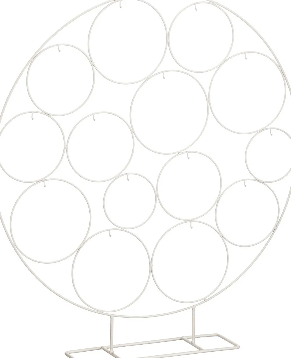 Discount Mica Decorations Weihnachtskugelständer weiß 58 x 10 x 64 cm Weihnachtskugelständer