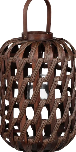 Hot Mica Decorations Wichtlicht Helios braun D 31 H 49 cm Laternen & Windlichter