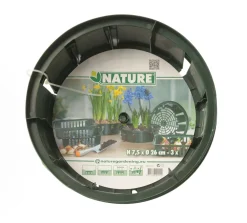 Online Nature Blumenzwiebel Pflanzschale grün D 26 H 7,5 cm 3 St. Blumenzwiebelpflanzer|Schaufeln