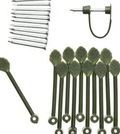 Nature Clematis Clips grün 12 St. Rankhilfen|Bindematerial