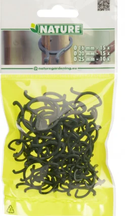 Clearance Nature Pflanzenklammern 15 x D16mm, 15 x D20mm und 10 x D25mm Rankhilfen|Bindematerial