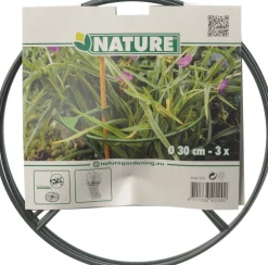 Online Nature Pflanzenstützen D 30 cm 3 St. Rankhilfen|Pflanzenstützen