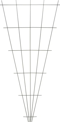 Clearance Nature Rankgitter V-Form Metall 150 x 5-75 cm grün Rankhilfen|Rankgitter & Spaliere