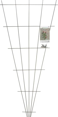 Clearance Nature Rankgitter V-Form Metall 150 x 5-75 cm grün Rankhilfen|Rankgitter & Spaliere