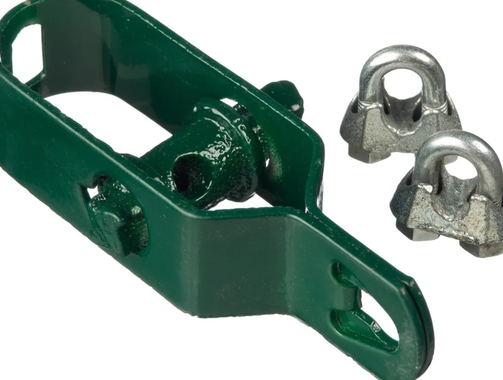 Clearance Nature Spanndraht-Set mit 2 Drahtklemmen kunststoffummantelt grün Spanndraht|Rankhilfen