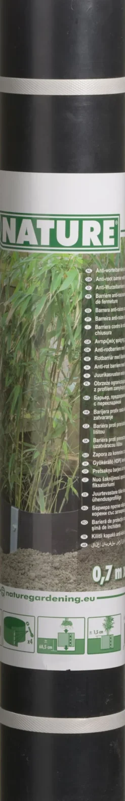 Hot Nature Unkrautvlies 3 m x 70 cm 1000 g/m² zwart Vlies & Folien