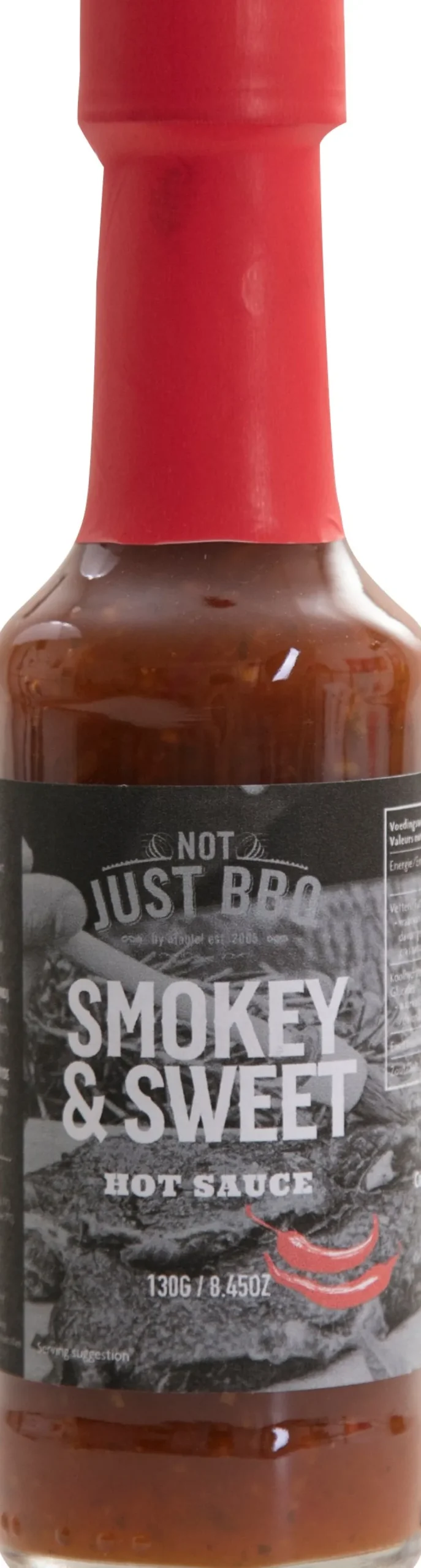 Online Not Just BBQ Barbecue Hot Sauce Smokey & Sweet scharf 130 ml Schmankerl & Leckerbissen