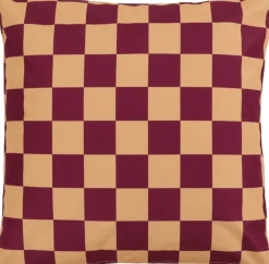 New Overseas Dekokissen Vinnie kariert braun / beige 45 x 45 x 10 cm Dekokissen