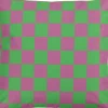 Overseas Dekokissen Vinnie kariert grün - lila 45 x 45 x 10 cm Dekokissen