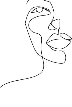 New PB-Collection Bild High Head weiß 30 x 40 x 2 cm Wandbilder & Gemälde